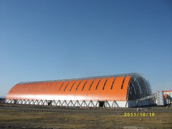 克拉玛依市独山子区干煤棚网架结构